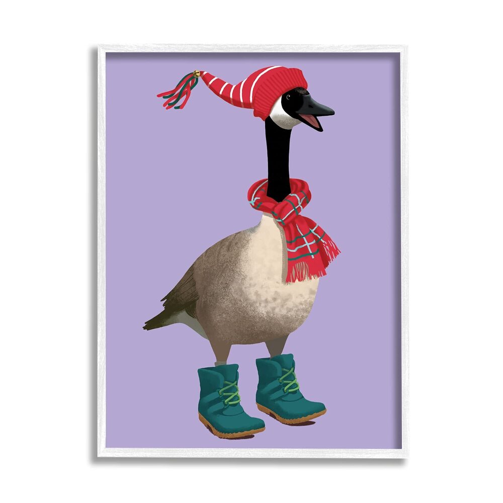 1779 Festive Winter Goose with Scarf and Hat
